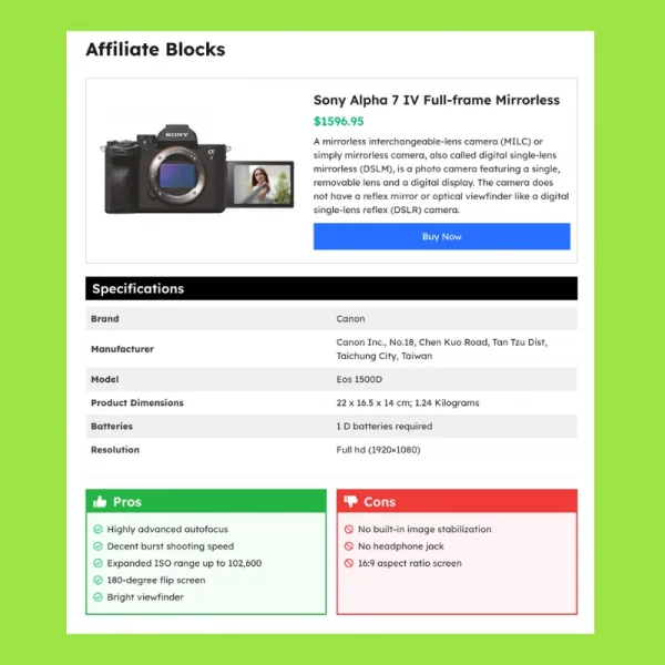 GP Affiliate - Affiliate Blog Website Template for GeneratePress - Image 3