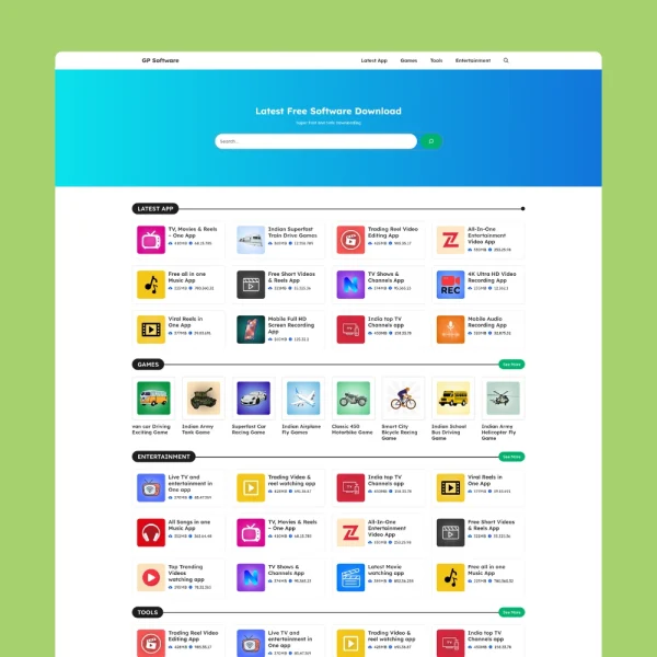 GP Software - Software Download Templates For GeneratePress