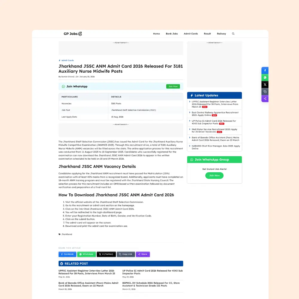 GP Jobs24 – Job Update Website Templates For GeneratePress - Image 2